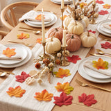 Wrapables Artificial Maple Leaves, Fall, Autumn, Thanksgiving Decor for Weddings, Parties, Table, DIY Crafts (200pcs)
