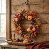 Wrapables Artificial Velvet Pumpkin Decor for Autumn, Fall, Thanksgiving, Harvest Party and Home Decoration (Set of 12)