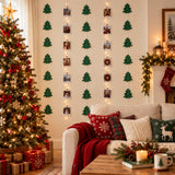 Wrapables Hanging Christmas Tree Banner Garland for Winter Holiday Parties, Birthdays, Baby Showers, New Years Celebrations (Set of 3)