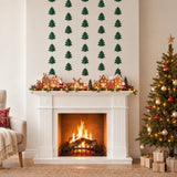 Wrapables Hanging Christmas Tree Banner Garland for Winter Holiday Parties, Birthdays, Baby Showers, New Years Celebrations (Set of 3)