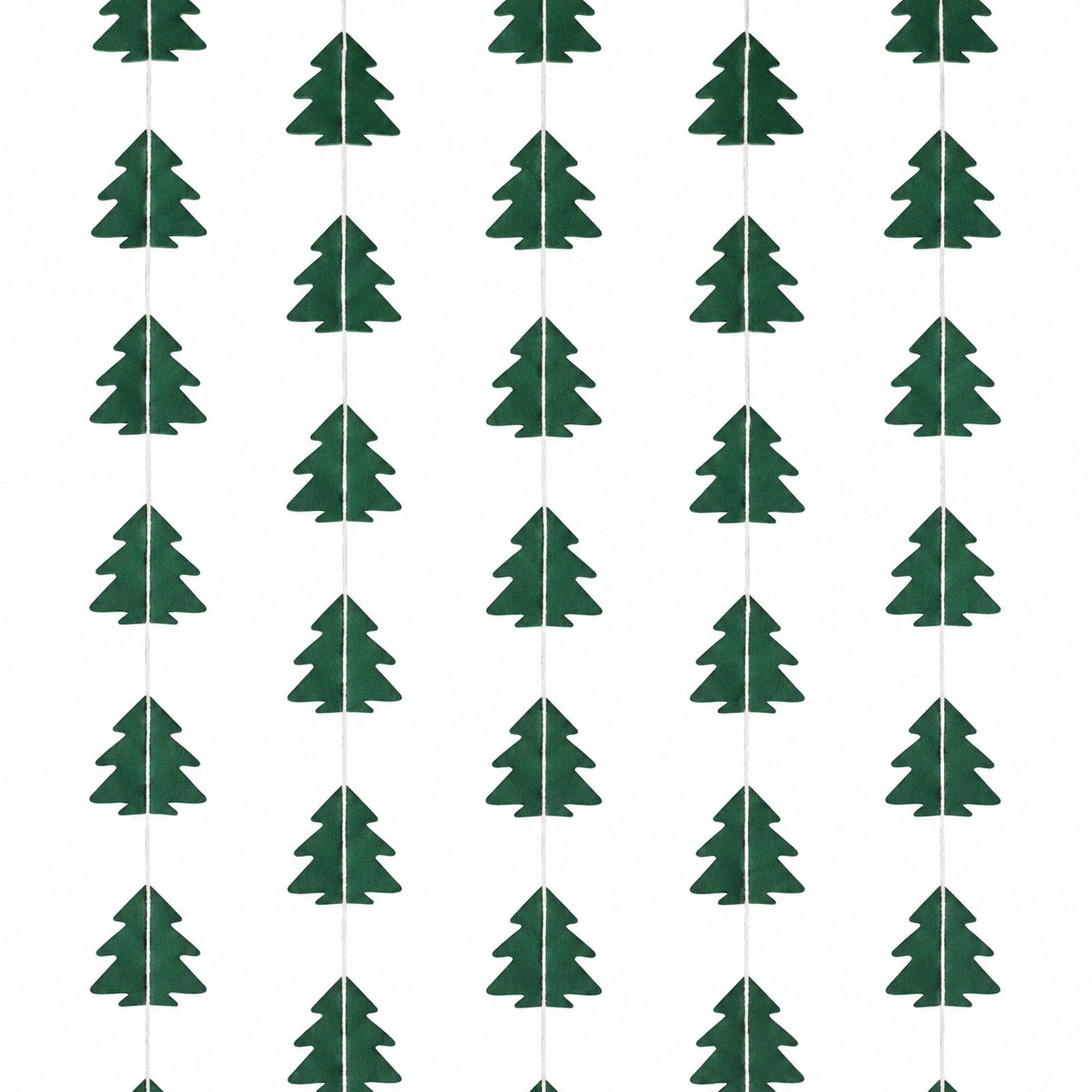 Wrapables Hanging Christmas Tree Banner Garland for Winter Holiday Parties, Birthdays, Baby Showers, New Years Celebrations (Set of 3)