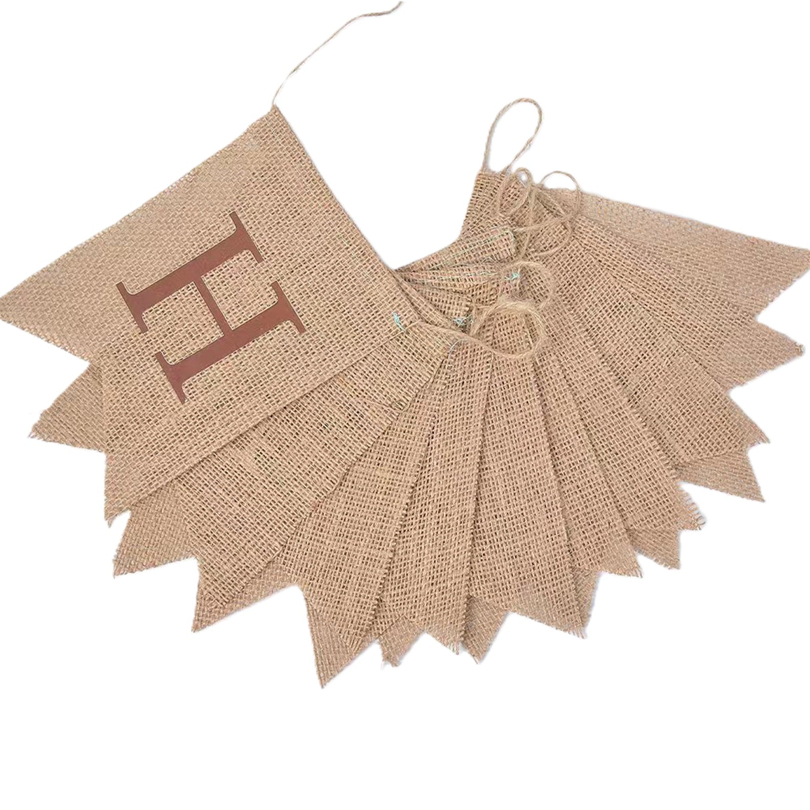 Wrapables Happy Fall Burlap Banner Garland with Pumpkin for Autumn, Fall, Harvest, Thanksgiving Party Decoration
