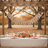 Wrapables Happy Fall Burlap Banner Garland with Pumpkin for Autumn, Fall, Harvest, Thanksgiving Party Decoration