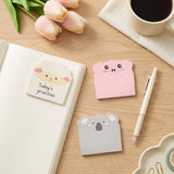 Wrapables Cute Animals Sticky Notes, Adhesive Memo Notepads for Home, Office, Work (Set of 12), Farm