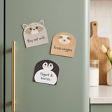 Wrapables Cute Animals Sticky Notes, Adhesive Memo Notepads for Home, Office, Work (Set of 12), Wilderness