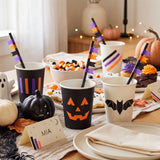 Wrapables Halloween Washi Tape for Scrapbooking, Stationery, Diary, Card Making (Set of 3), Orange, Purple, Black