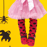 Wrapables Colorful Baby & Toddler Leg Warmers 1, Dots Red and Black