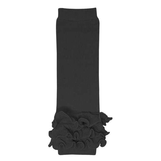 Wrapables Really Ruffly Baby & Toddler Leg Warmers, Black