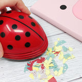 Wrapables Cute Portable Mini Vacuum Cleaner for Home and Office, Ladybug