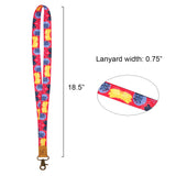 Wrapables Lanyard Keychain and ID Badge Holder, Blossoms & Birds