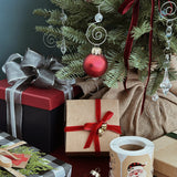 Wrapables 3/8 Inch Christmas Velvet Ribbon for Gift Wrapping, Wedding Decorations, Hair Bows, Crafting (25 Yards), Dark Green