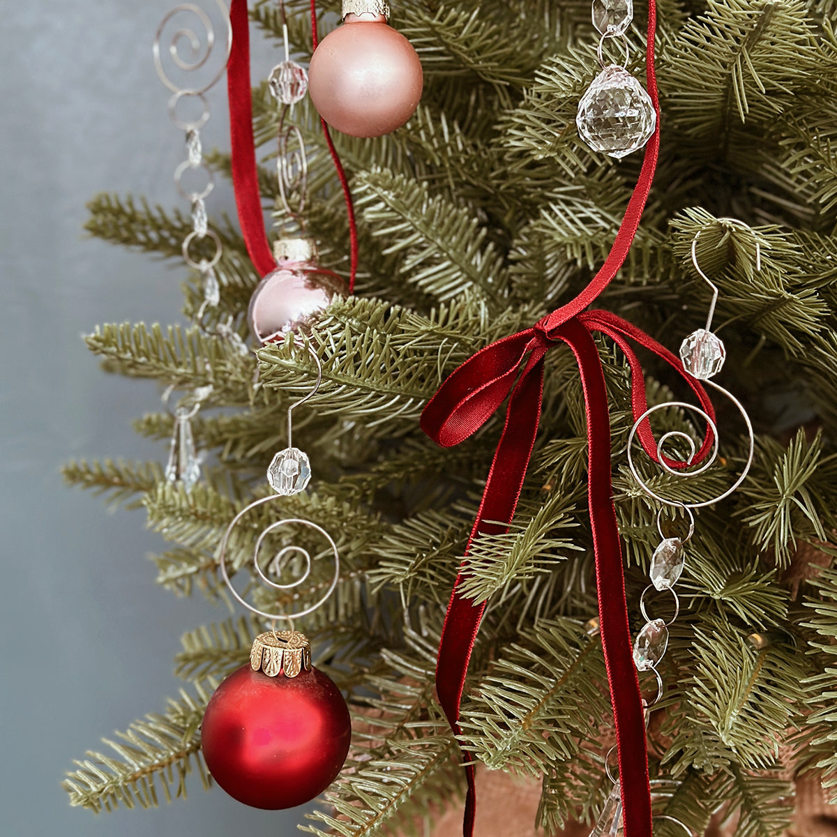 Handmade Ornament Hooks, Strong Ornament Hooks, Red Pretty Hooks, Long  Lasting, Decorative Ornament Hook 