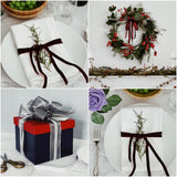 Wrapables 3/8 Inch Christmas Velvet Ribbon for Gift Wrapping, Wedding Decorations, Hair Bows, Crafting (25 Yards), Dark Green