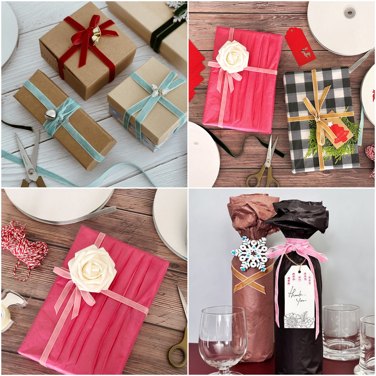 Wrapables 3/8 Inch Christmas Velvet Ribbon for Gift Wrapping, Wedding Decorations, Hair Bows, Crafting (25 Yards), Dark Green