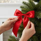 Wrapables Satin Ribbon for Gift Wrap, Weddings, Floral Bouquets, DIY Crafts, 1.5 Inch x 50 Yards (Set of 2), Red / Green