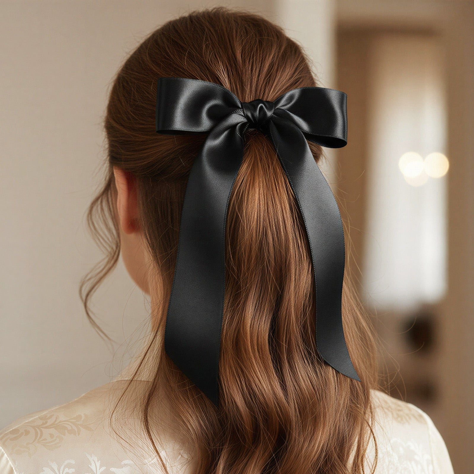 Wrapables Christmas Satin Ribbon for Holiday Gift Wrapping, Weddings, Ribbon Bow, Floral Bouquets, DIY Crafts, 1.5 Inch x 25 Yards