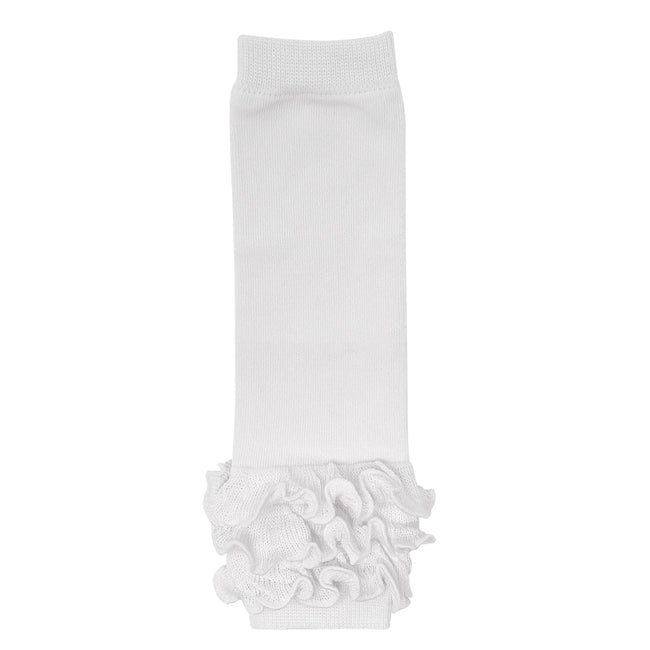 Wrapables Really Ruffly Baby & Toddler Leg Warmers, White