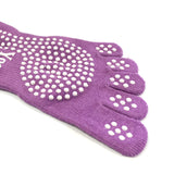 Wrapables Full Toe Yoga Pilates Socks with Grips, Set of 3
