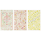 Wrapables 3 Sheets Lemon Fruit Cupcakes & Macaroons Nail Art Fruits & Cupcakes Nail Stickers