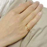 Gold Plated Stackable Initial Letter Ring Size 6