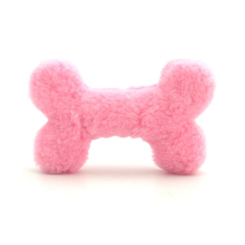 Pink Bone Plush Dog Toy - 10"
