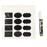 Wrapables Set of 36 Chalkboard Labels / Chalkboard Stickers with Chalk Marker - 3.5
