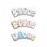 Wrapables 3 Sheets Break Time Nail Stickers Nail Art