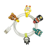 Wrapables Silly Cartoon Characters Cord Organizer / Earphone Wrap (Set of 5)