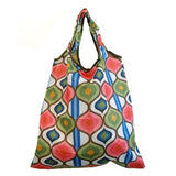 Printed Reusable Shopping Tote Bag - Flowers