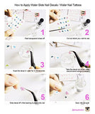 Wrapables Cat Nail Art Cat Water Nail Tattoos Cat Water Transfer Slide Tattoos Nail Decals, Cats (11 Designs/220 Nail Tattoos)