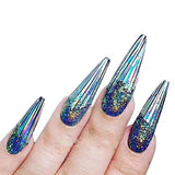 Wrapables 12 Sheets Holographic Nail Stickers