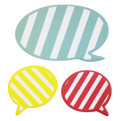 Wrapables Striped Talking Bubble Sticky Notes