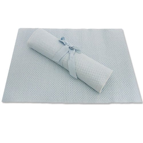 Spectrum Ribbed Placemats - Sky Blue
