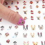 Wrapables 288 Dog Water Slide Nail Art Nail Decals Dog Water Transfer Nail Decals (13 sheets)