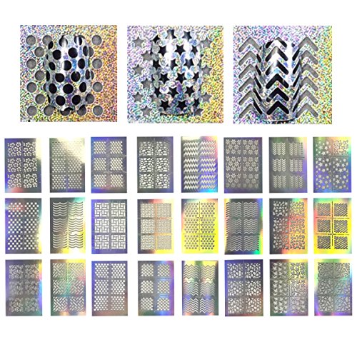Wrapables 24 Designs Holographic Manicure Nail Art