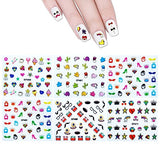 Wrapables 30 Sheets Funky Patterns Nail Art Nail Stickers 3d Nail Decals Nail Art for Children