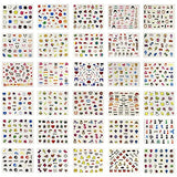 Wrapables 30 Sheets Funky Patterns Nail Art Nail Stickers 3d Nail Decals Nail Art for Children