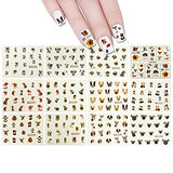 Wrapables 288 Dog Water Slide Nail Art Nail Decals Dog Water Transfer Nail Decals (13 sheets)