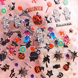 Wrapables Halloween Nail Stickers Nail Art Set Ghost Stickers Bat Nail Art (24 Sheets)