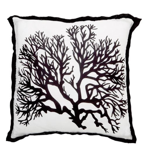 Coral Silk Throw Pillow