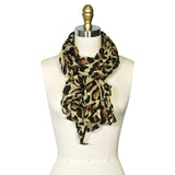 Wrapables Large Leopard Print Scarf
