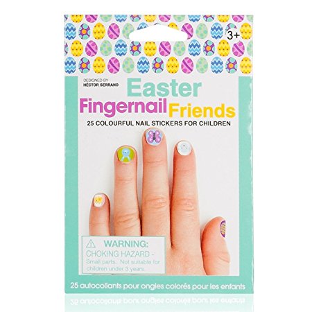 Fingernail Friends Nail Stickers Nail Art for Children, Easter (50 stickers)