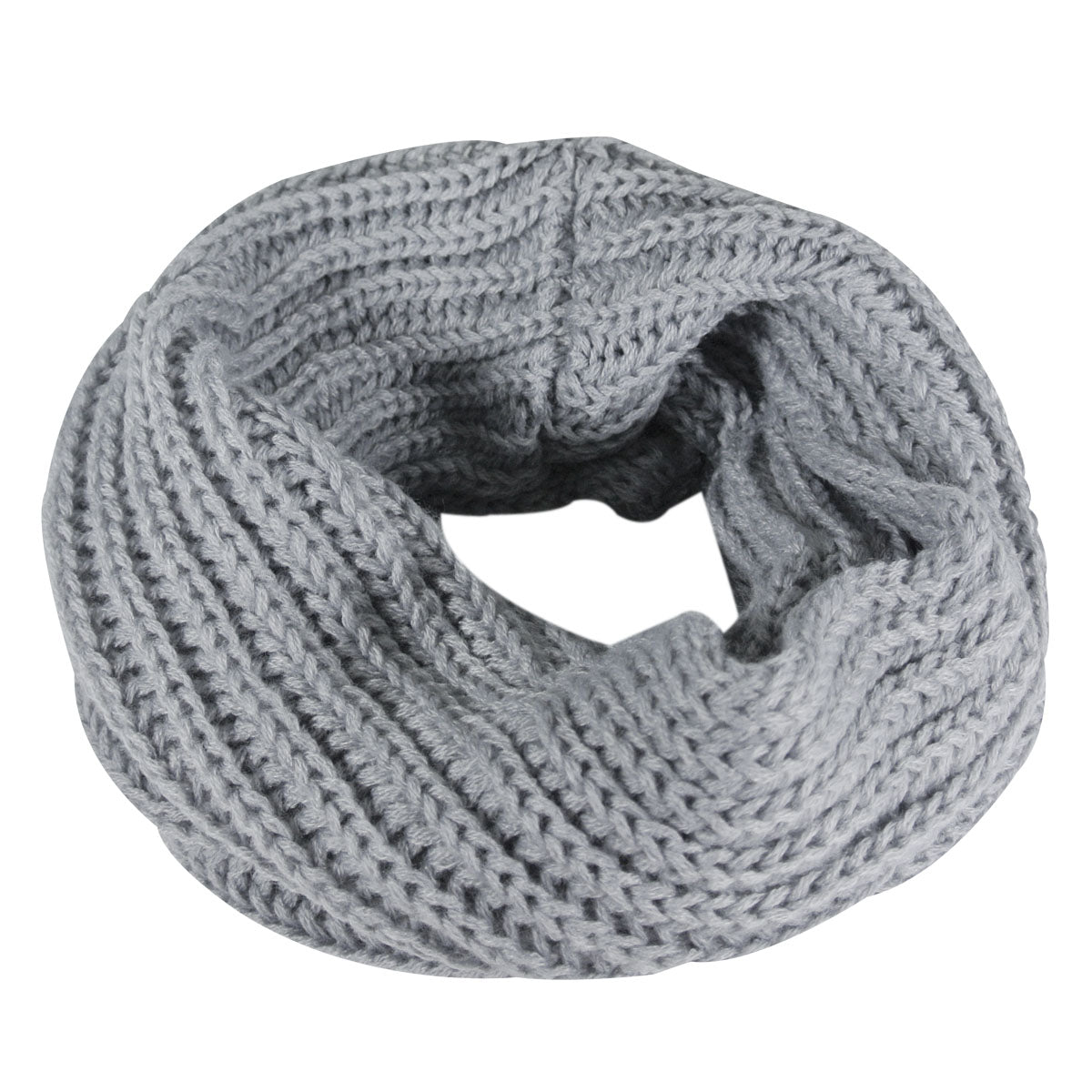 Wrapables Winter Cotton Wool Single Loop Circle Scarf