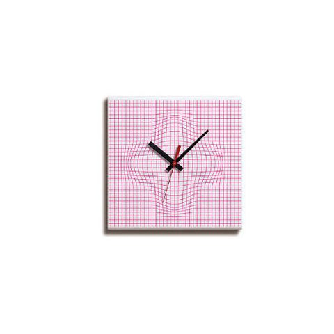 Yellow Time Square Wall Clock