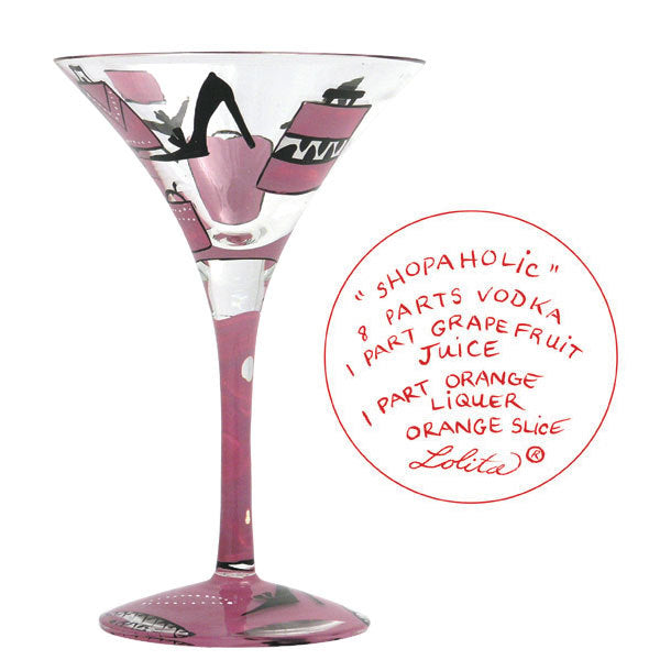 Shopaholic Martini Glass