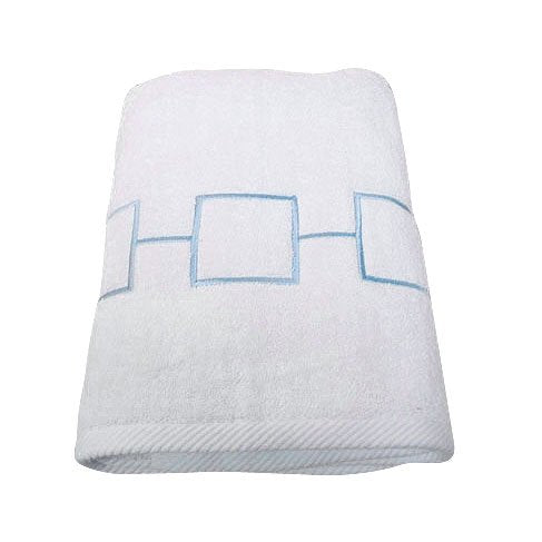 Pop Grid Bath Towel - Blue (27"x52")