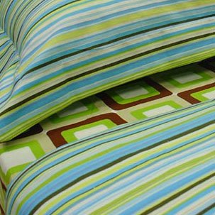 Stripes - Blue, Pillow Shams (pair), Standard