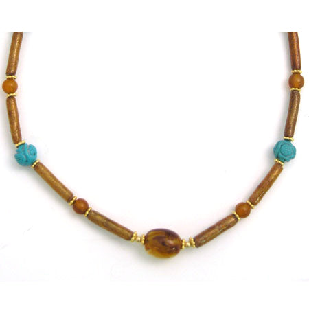 Butterscotch Amber Nugget Necklace