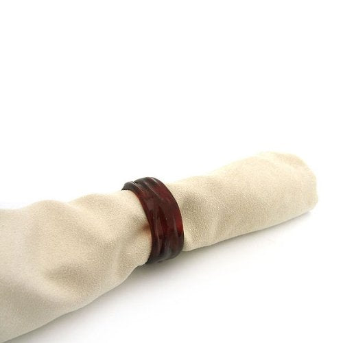 Glass Napkin Ring - Red
