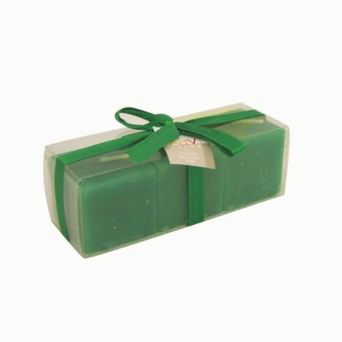 Cube Candles - Green (set of 3)